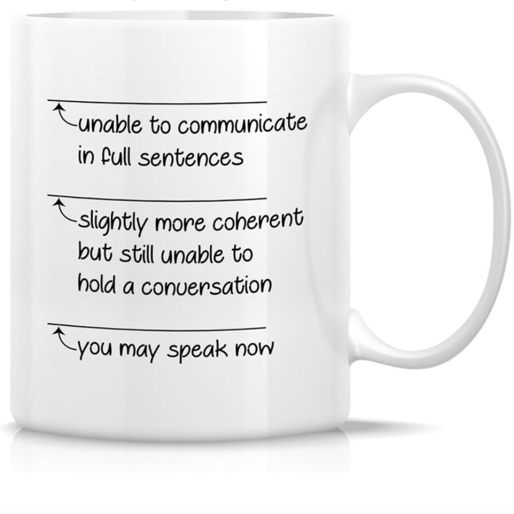 Funny Mug - Unable to Communicate You May Speak Now 11 Oz Ceramic Coffee Mug